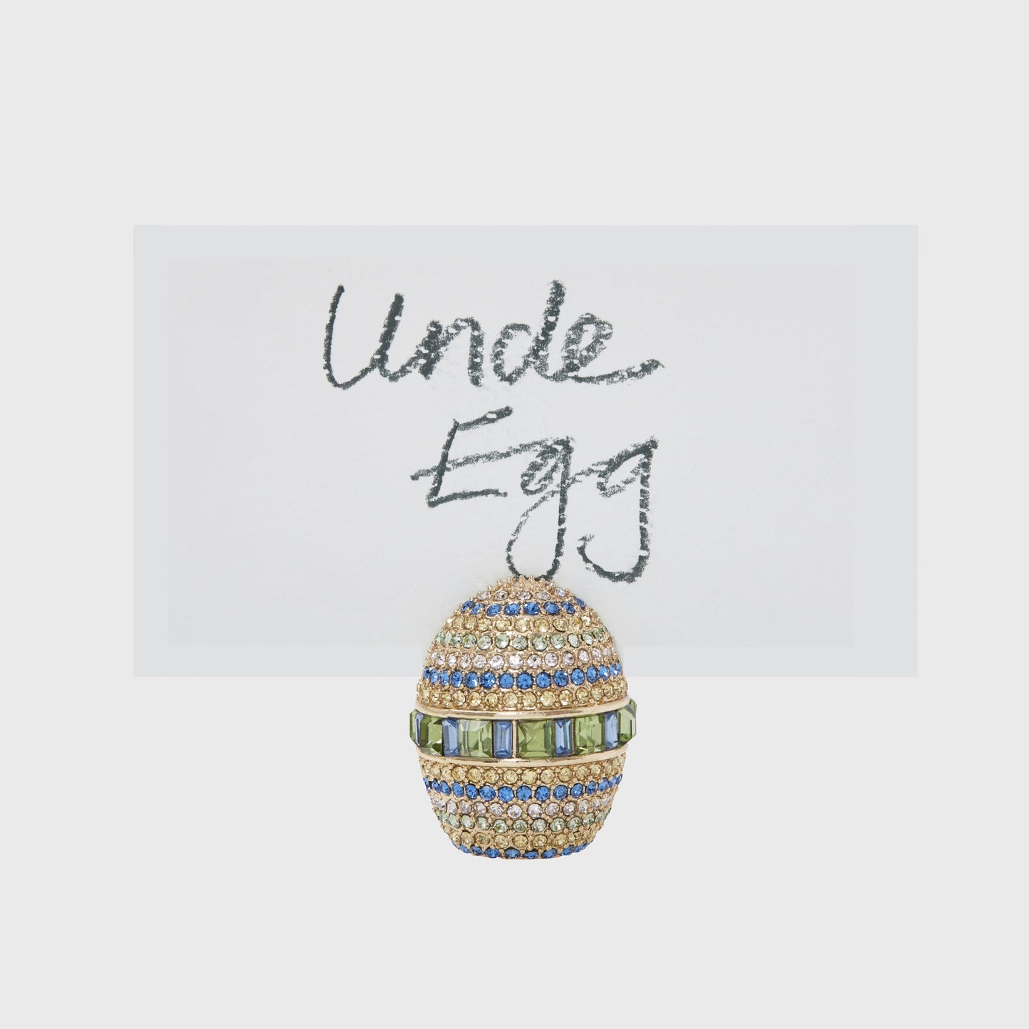 Sparkle egg placecard holders, set of two