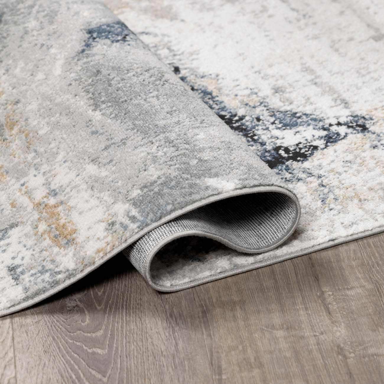 Kirkland Dark Blue Marble Rug