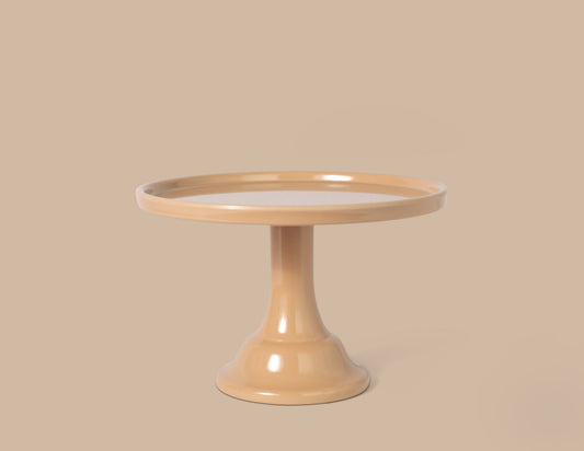 Latte Brown Melamine Cake Stand-Small