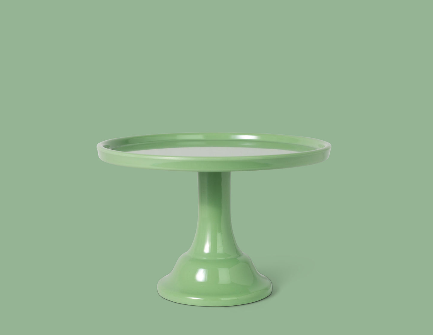 Sage Green Melamine Cake Stand-Small
