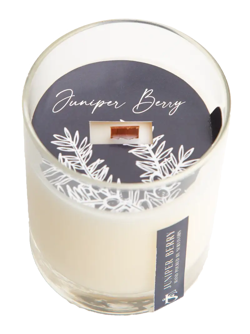 Juniper Berry Wooden Wick Candle
