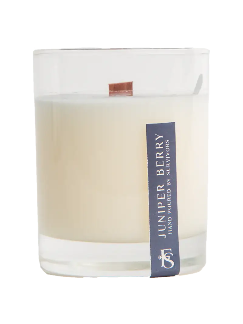 Juniper Berry Wooden Wick Candle