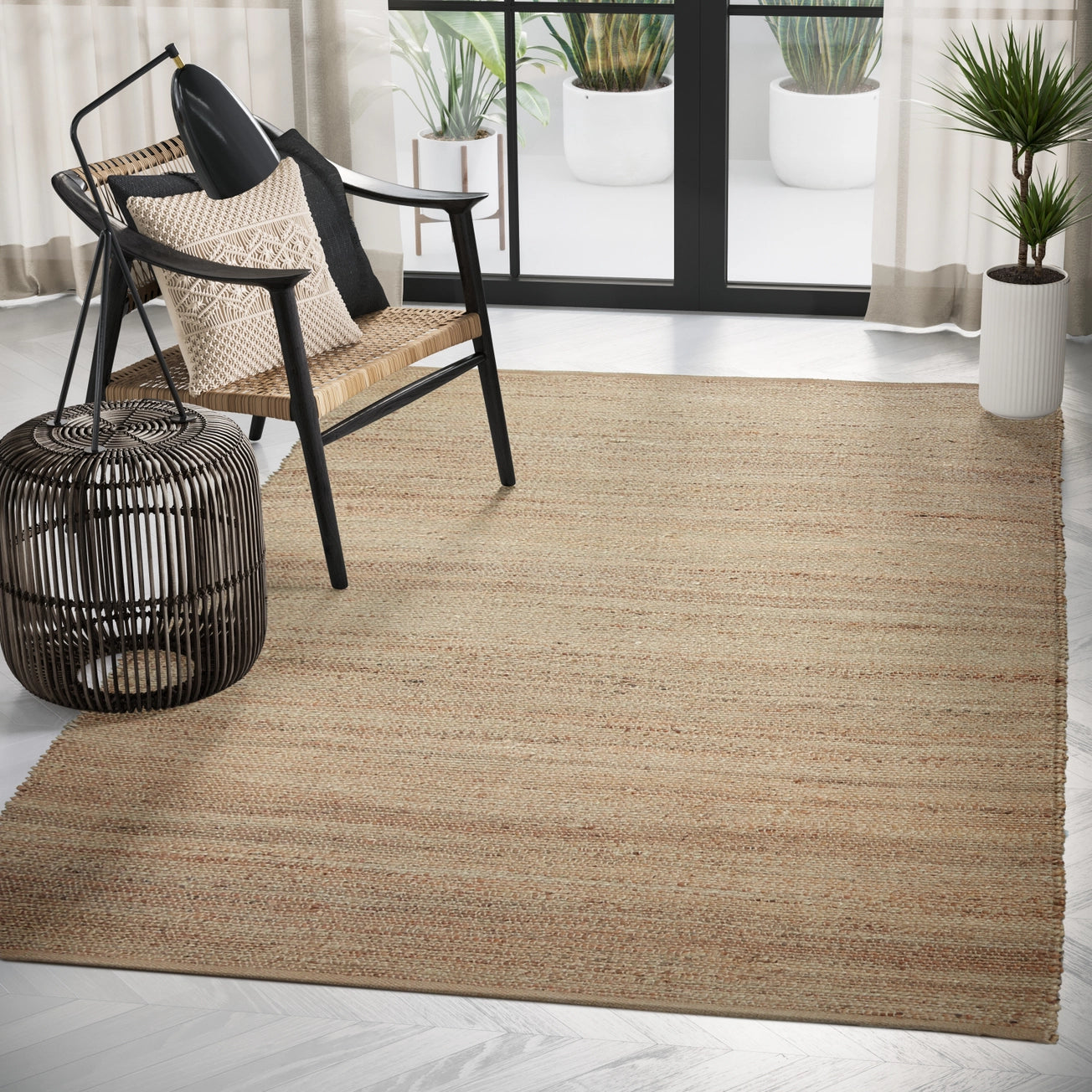 Jute Natural Fiber Area Rug