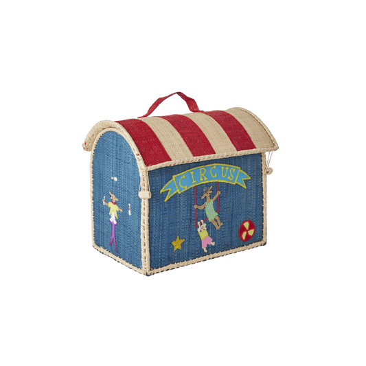 Raffia Kids Bag with Circus Theme