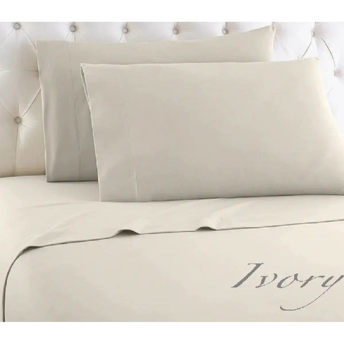 King Ivory 100-Percent Egyptian Cotton 1000 Thread Count 4-Piece Sheet Set