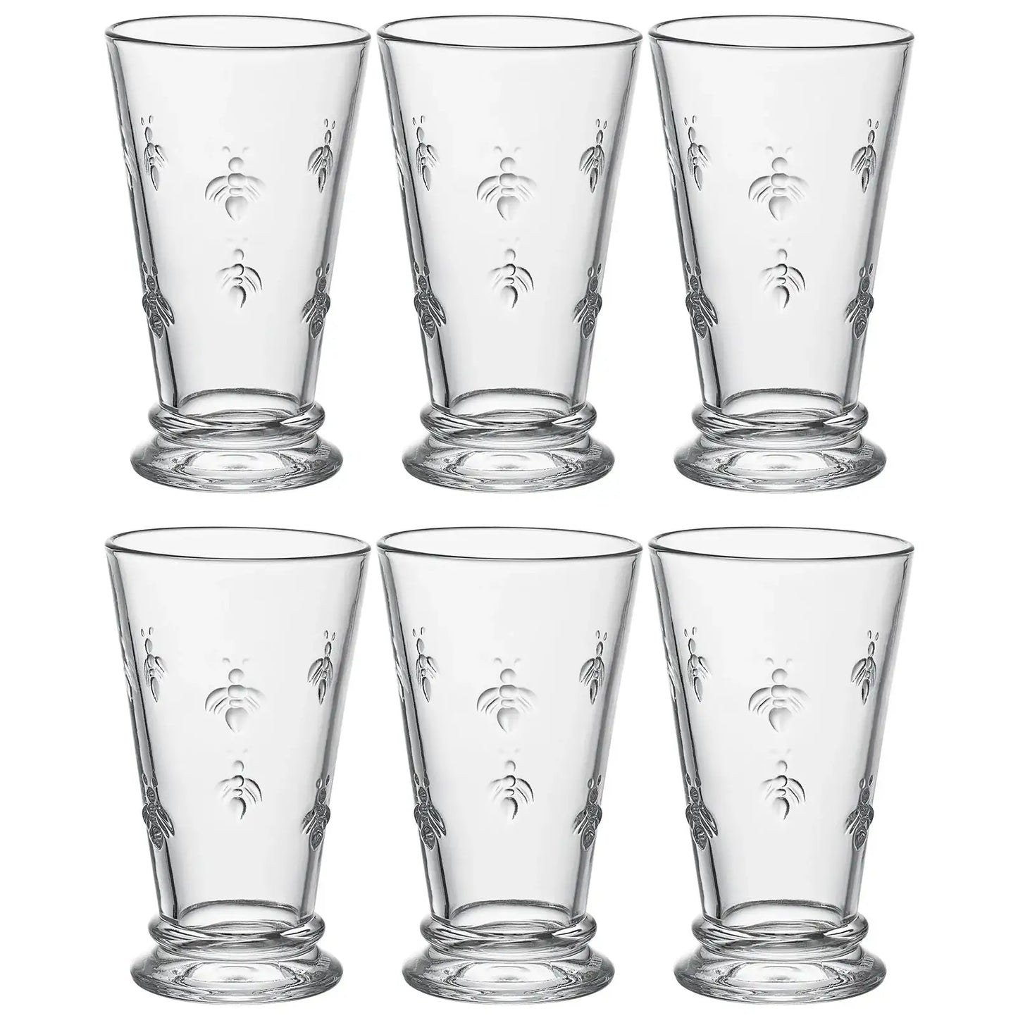 Classica Bee Highball Glassware, Set of 6