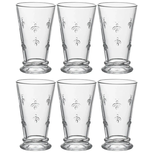 Classica Bee Highball Glassware, Set of 6