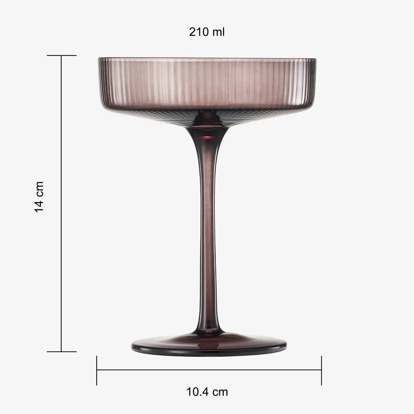 Venus Champagne Coupe Cocktail Glassware, Set of 6