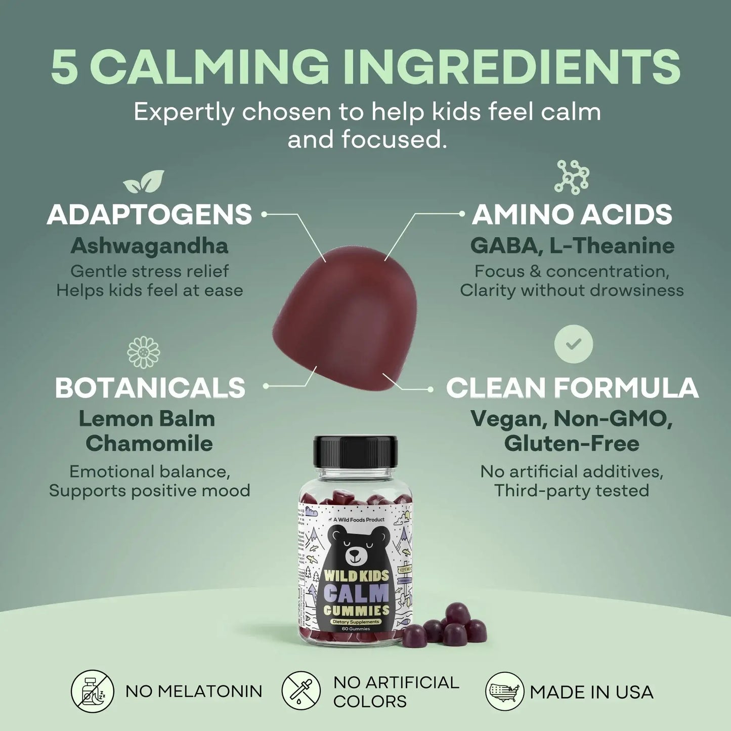 Wild Kids Calm Gummies – Relaxation & Sleep Support