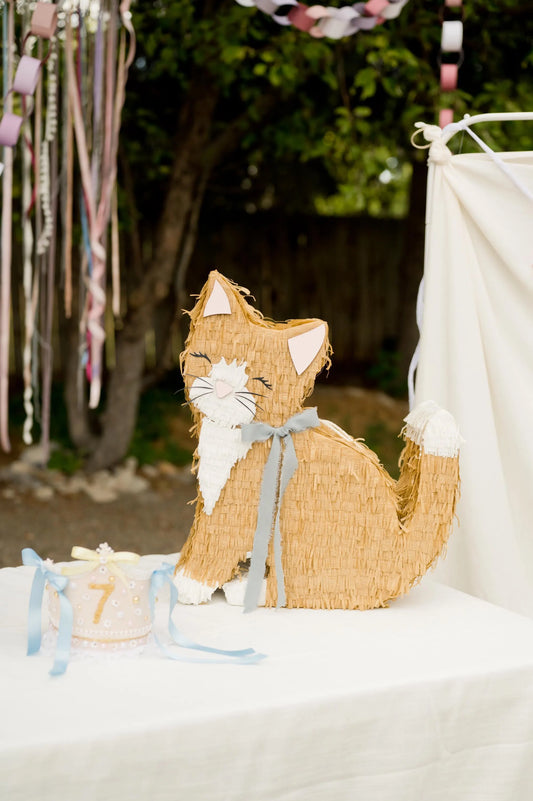 🐱 Kitty Piñata – Handmade Cat Party Decoration for Kids, Candy Holder