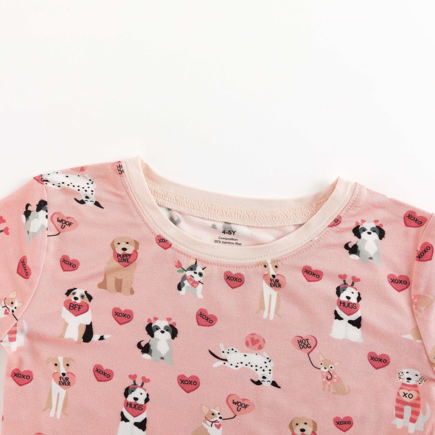 Pups & Kisses (Long Sleeve PJ) - Pink