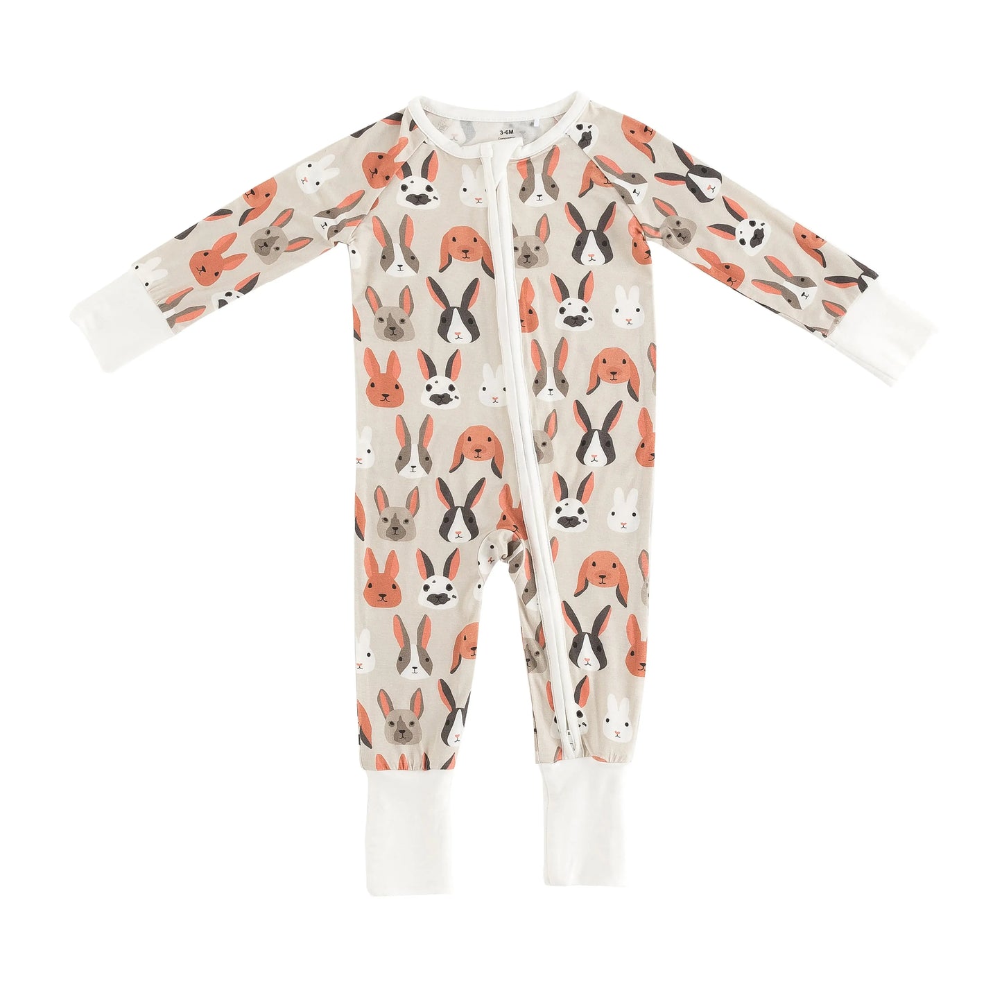 Bunny Crew (Convertible Zip Footies)