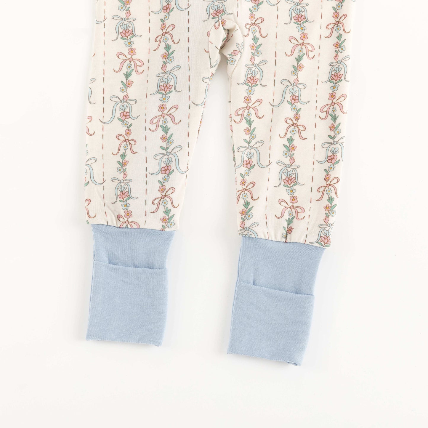 Bow Blossom (Convertible Zip Footies)