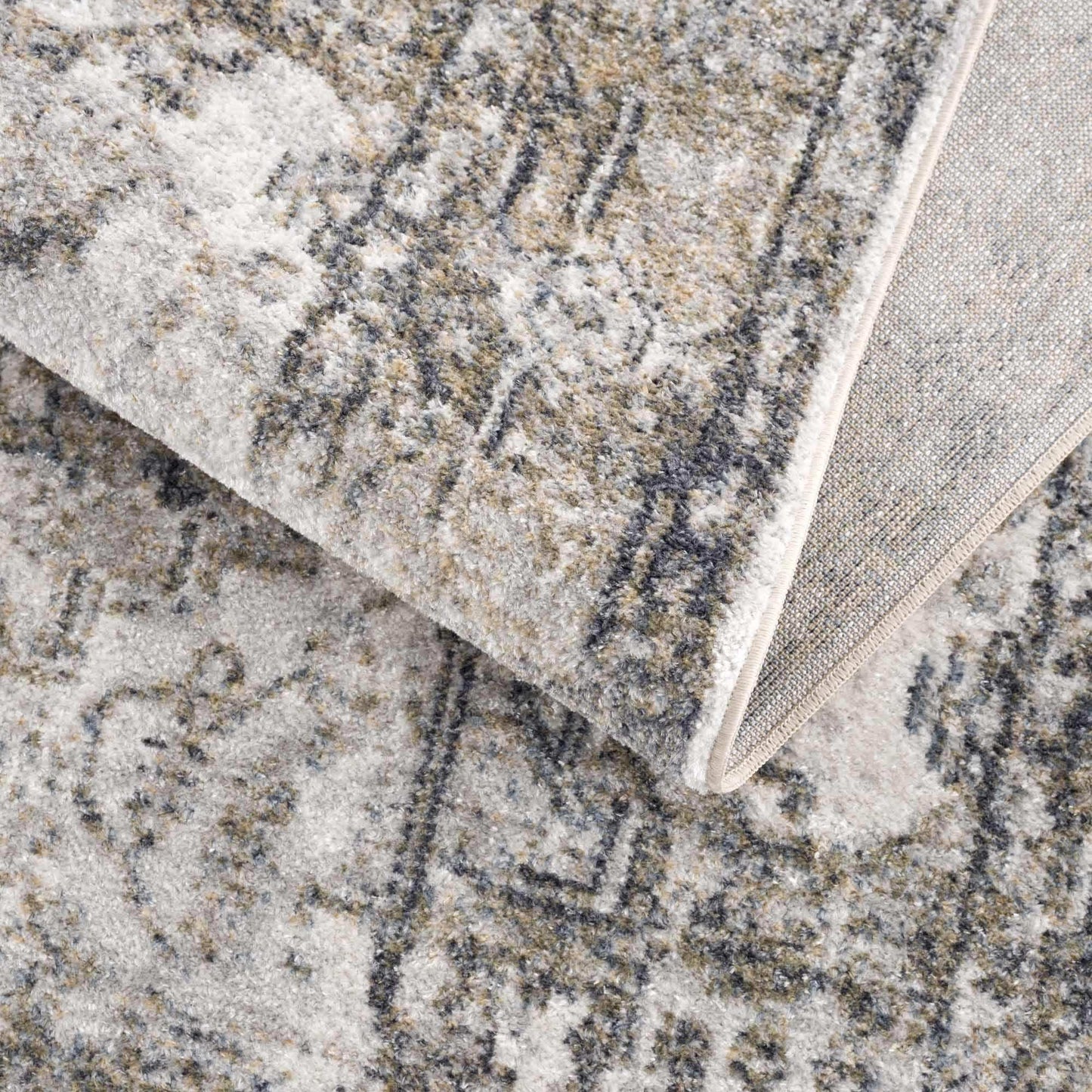 Hera Olive Boutique Washable Rug