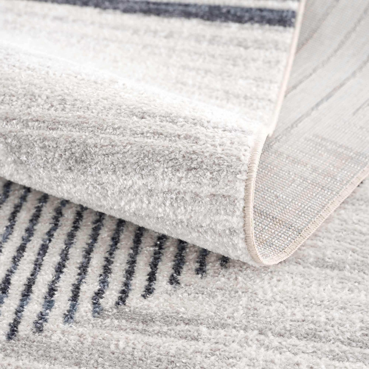 Thad Medium Gray Washable Area Rug