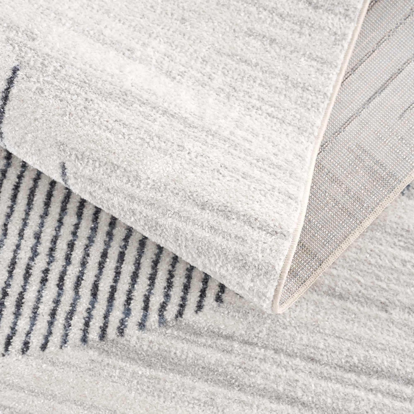 Thad Medium Gray Washable Area Rug