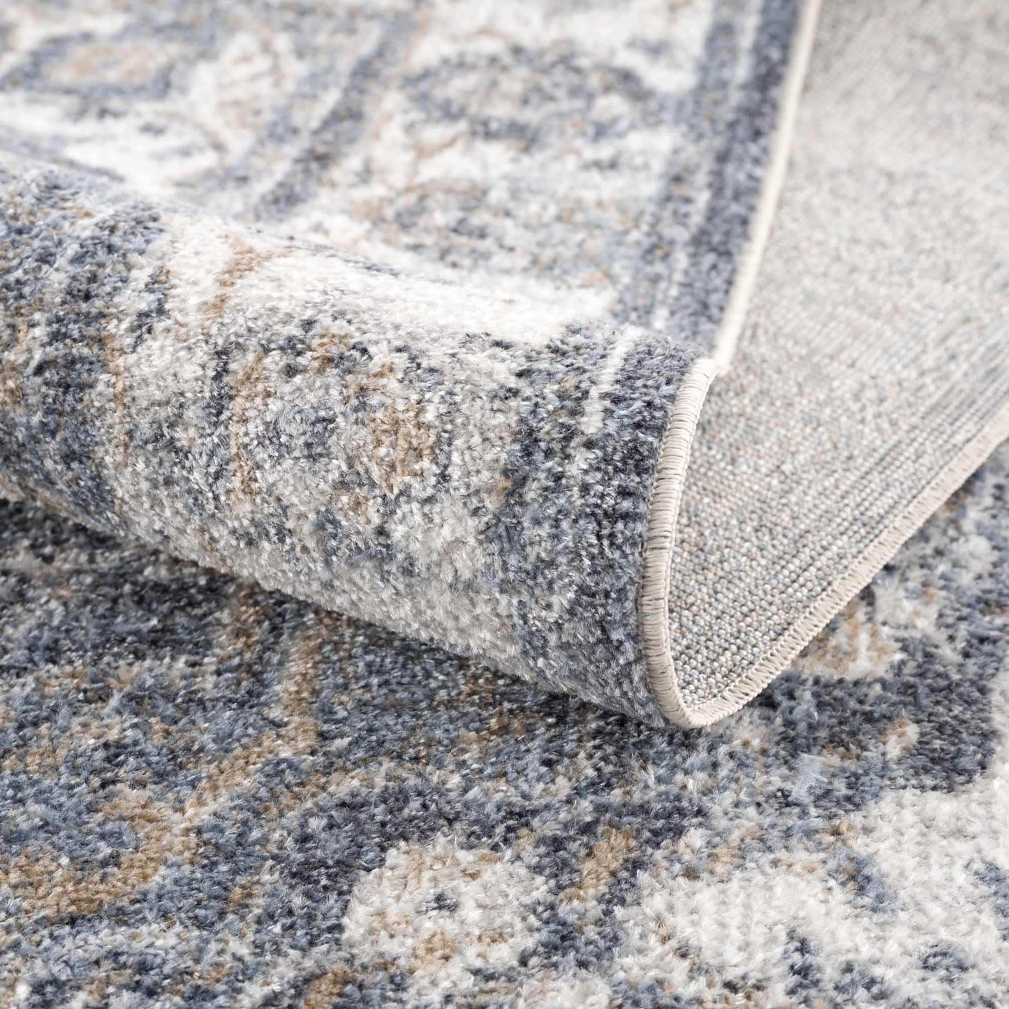 Aurum Blue Washable Area Rug
