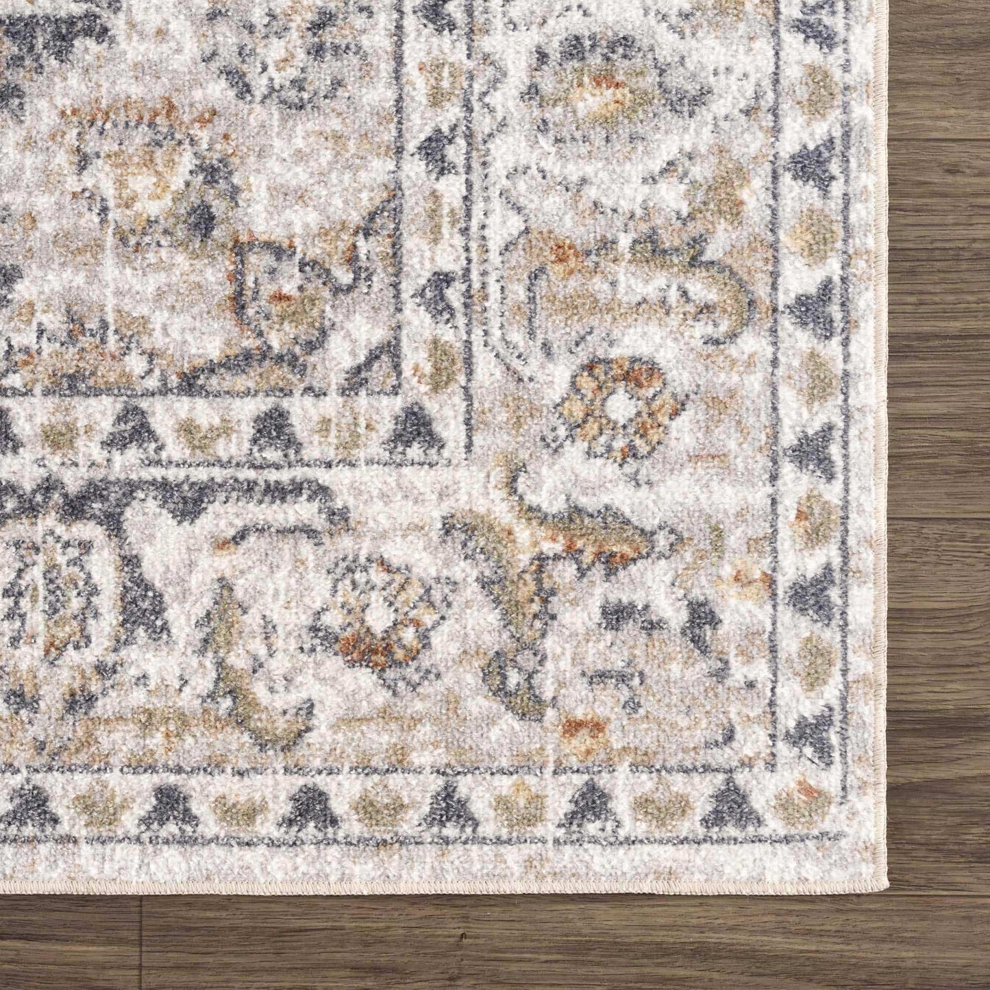 Hiti Cream Flat Pile Washable Rug