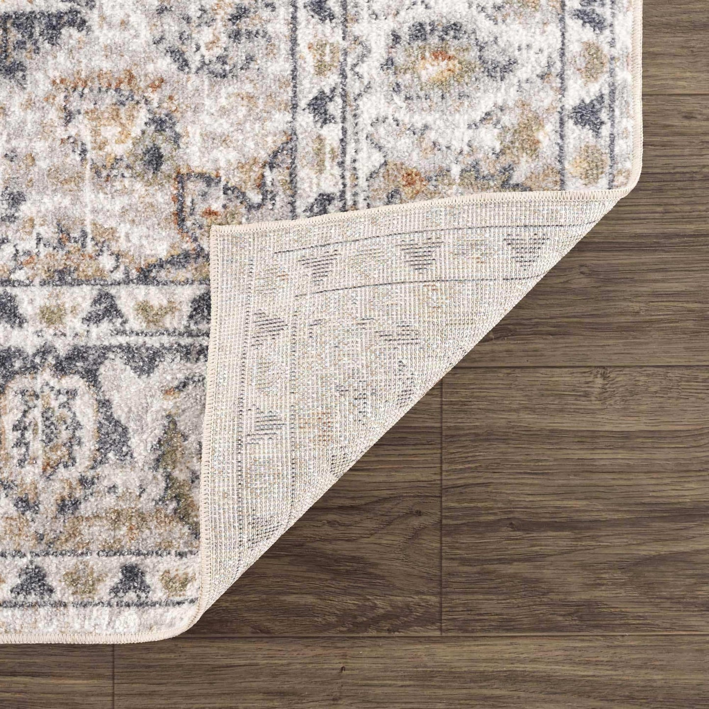 Hiti Cream Flat Pile Washable Rug