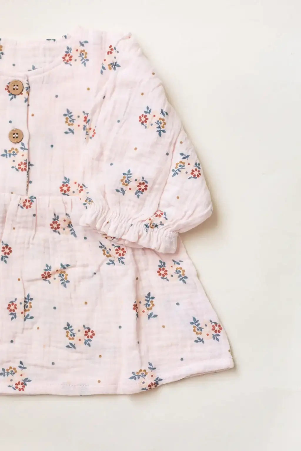 Organic Cotton Baby Girl Floral Dress with Bloomers