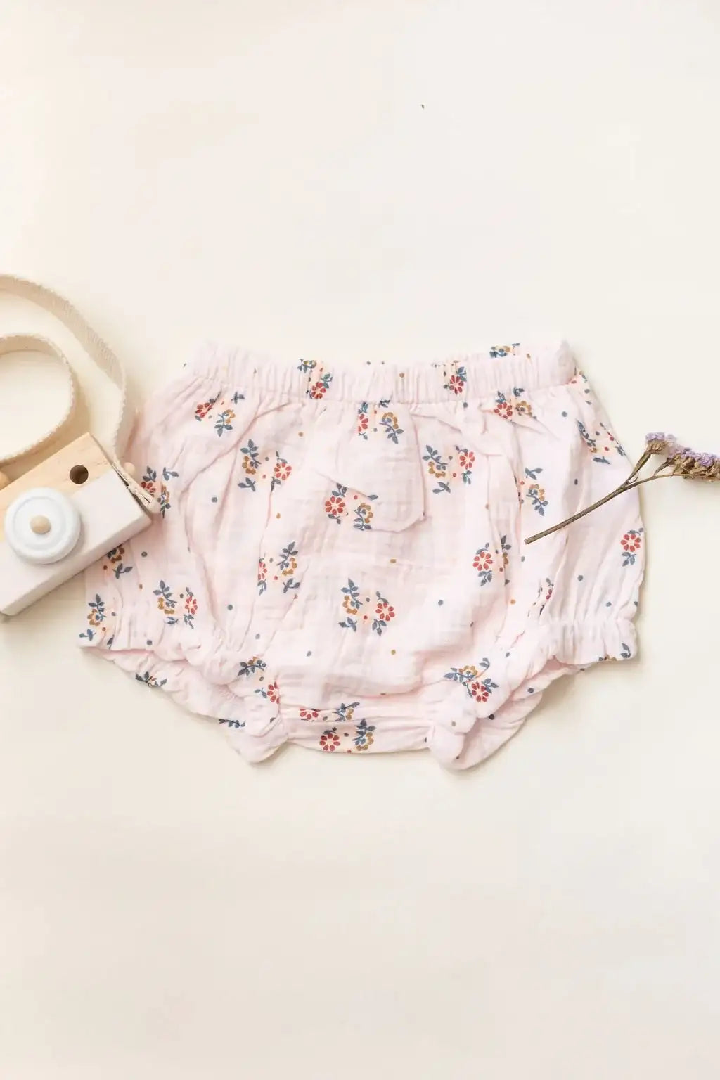 Organic Cotton Baby Girl Floral Dress with Bloomers