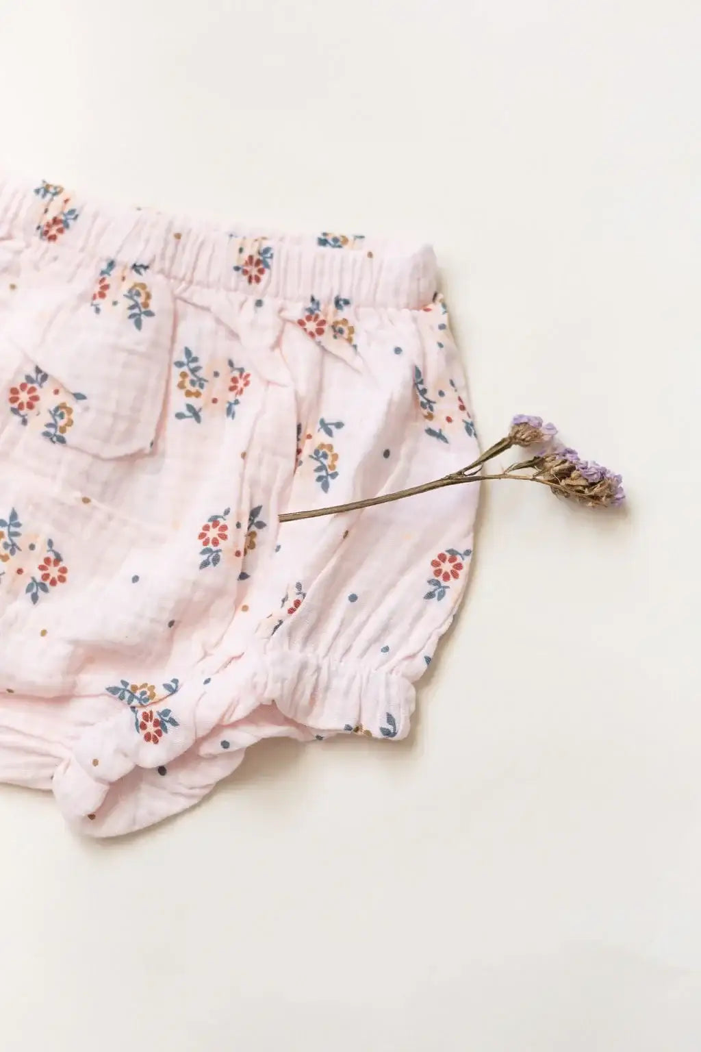 Organic Cotton Baby Girl Floral Dress with Bloomers