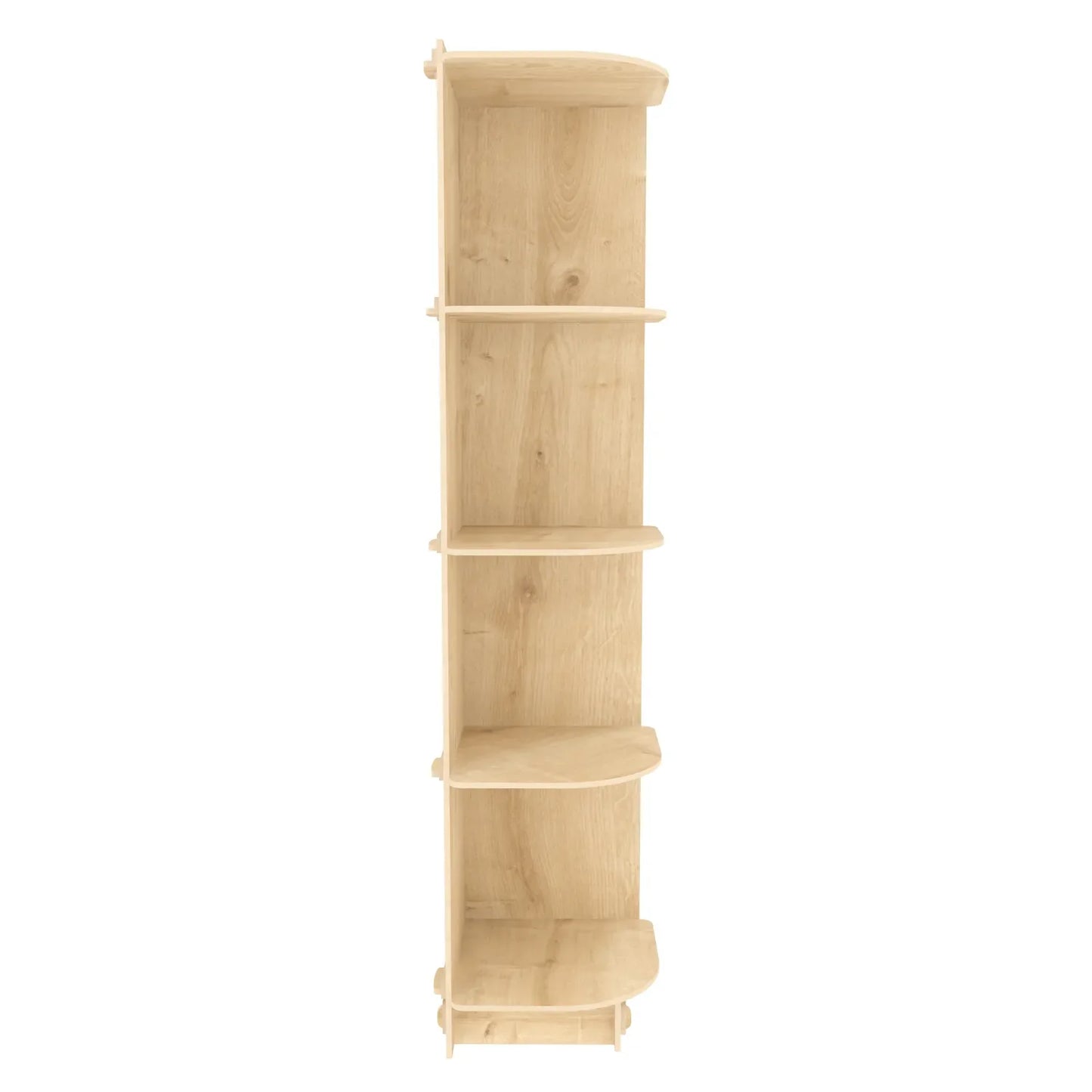 Liva 54" Tall MDF Corner Bookcase | Bookshelf | Display Unit