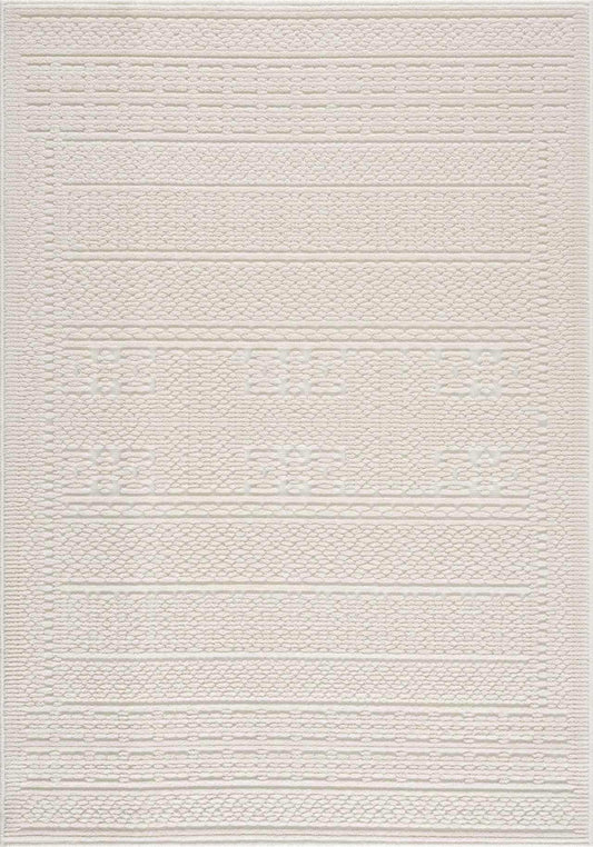 Bahar Cream Washable Area Rug