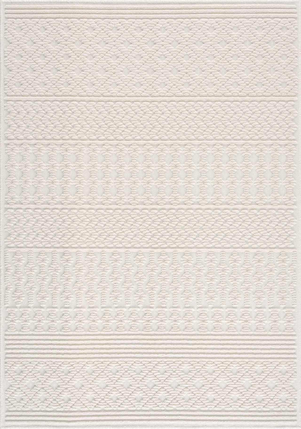 Drago White Washable Area Rug