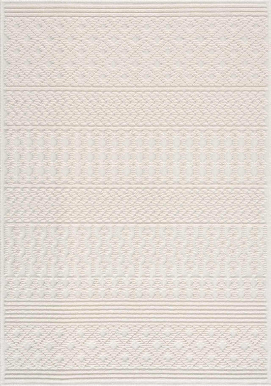 Drago White Washable Area Rug