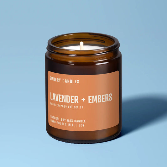 Lavender + Embers | Soy Wax Scented Candle