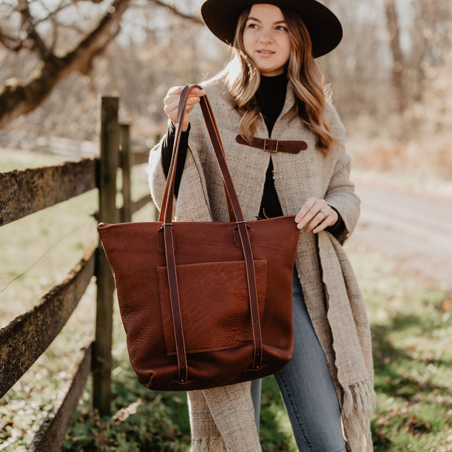 Leather Crossroads Backpack Tote – USA Made