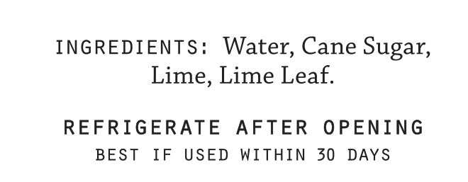 Lime Cordial