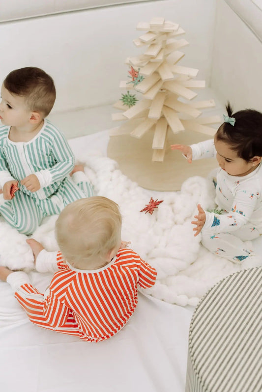 Peek-a-Boo Baby Sleeper Winter Whispers