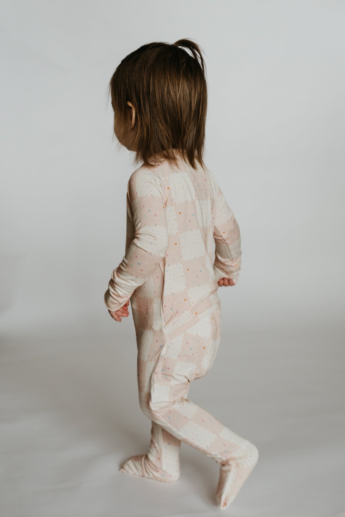 Peek-a-Boo Baby Sleeper Evergreen Checks