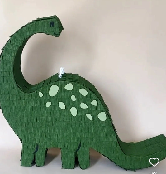 🦕 Long Neck Dino Piñata – Handmade Dinosaur Party Decoration, Candy Holder