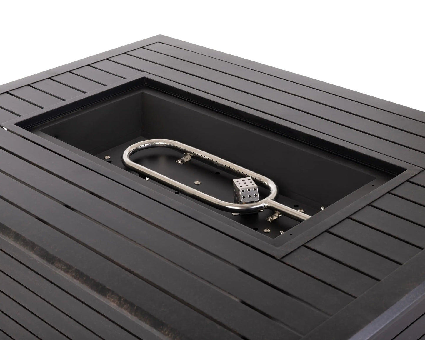 Longmont 48" Rectangular Aluminum Convertible Gas Fire Pit Table