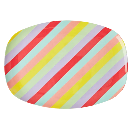 Melamine Rectangular Plate | Summer Rush Print