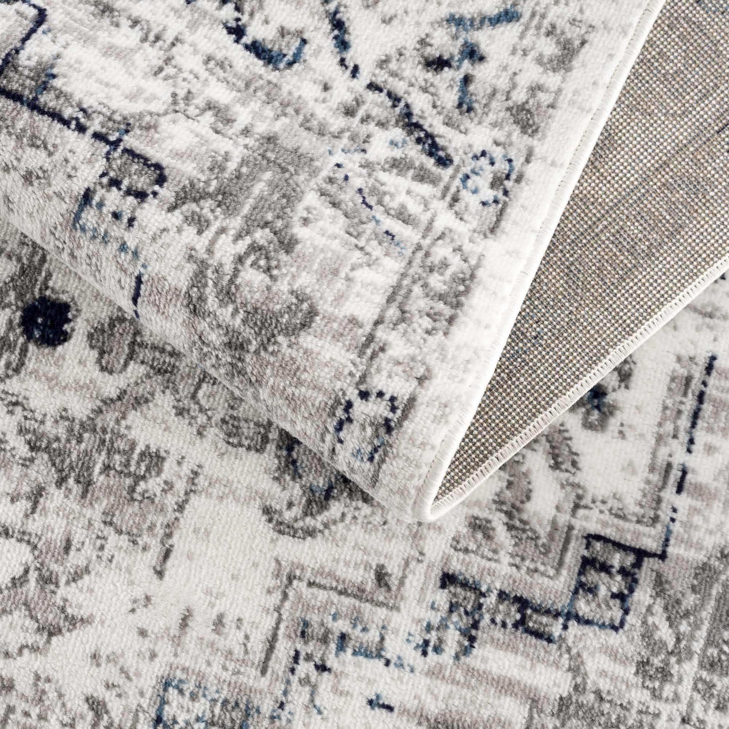 Buenaventura Cream & Navy Area Rug