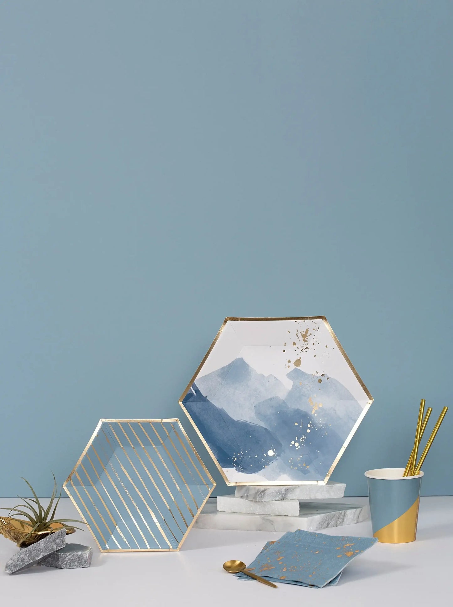 Malibu - Coastal Blue Large Party Plates