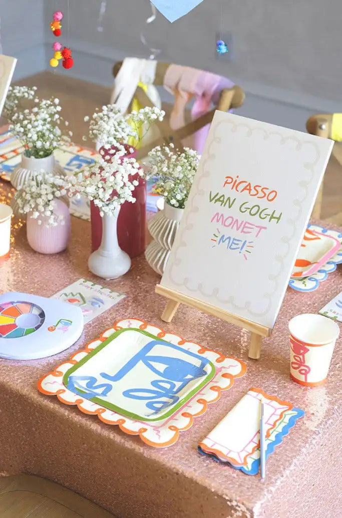 Little Artist Bundle Pack - Paper, Palette, Watercolors, Paintbrush and Stickers!