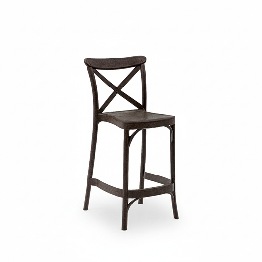 Outdoor Counter Stool Crossback 26" - Set of 4 - Milan