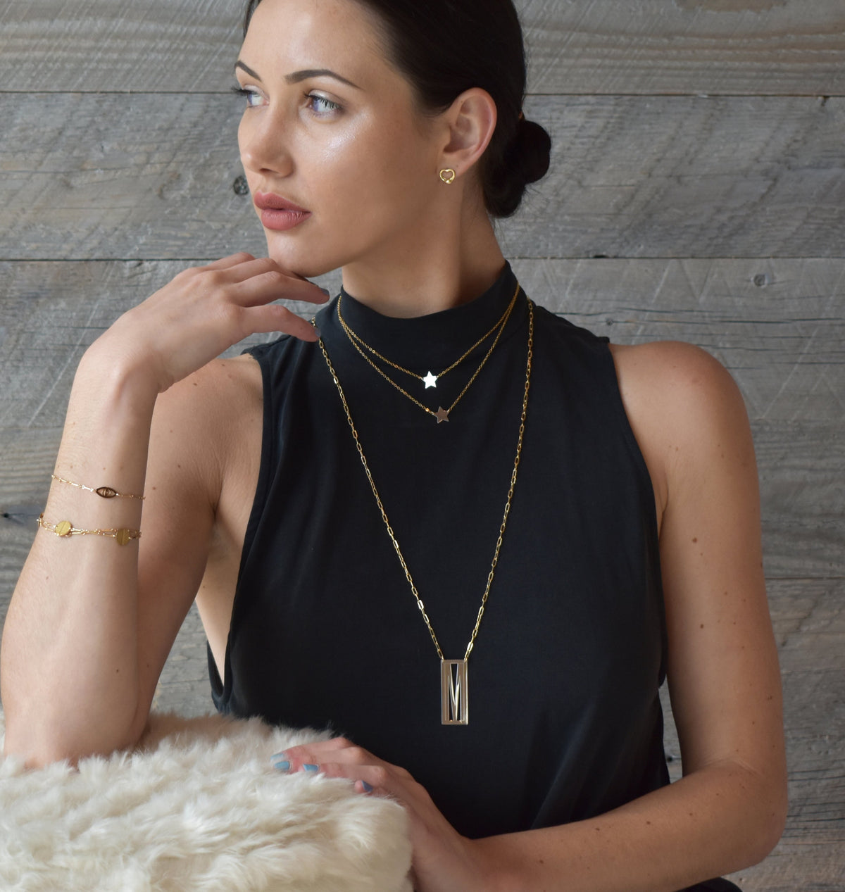 Initial Frame Necklace