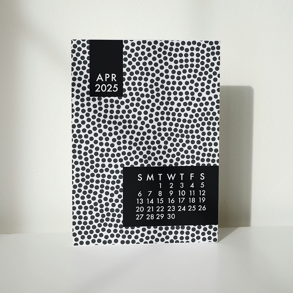 Mod Black 2025 Calendar