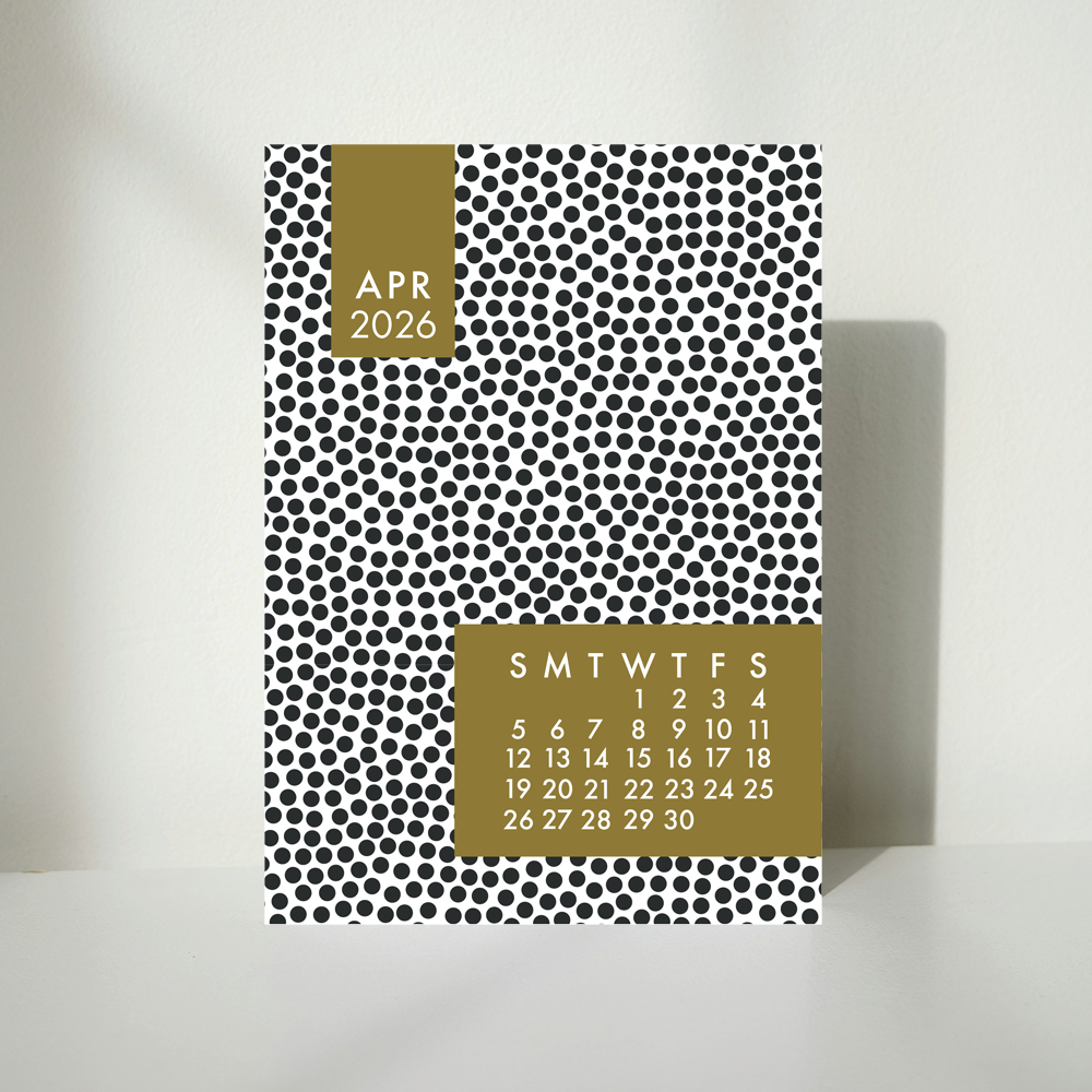 Mod Gold 2026 Calendar