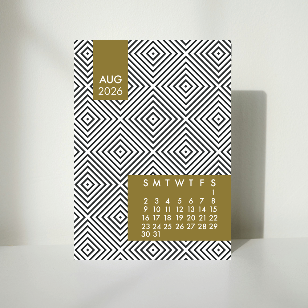 Mod Gold 2026 Calendar