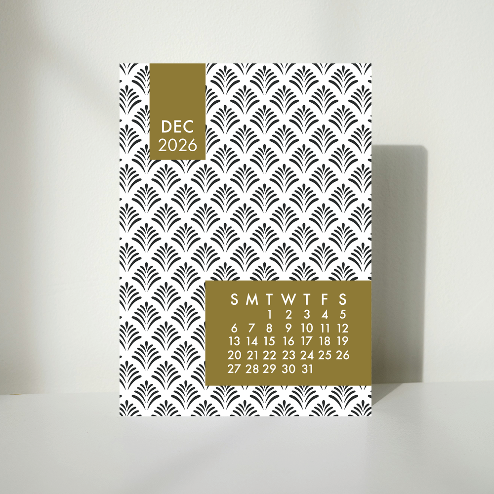 Mod Gold 2026 Calendar