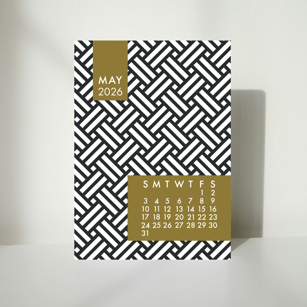 Mod Gold 2026 Calendar