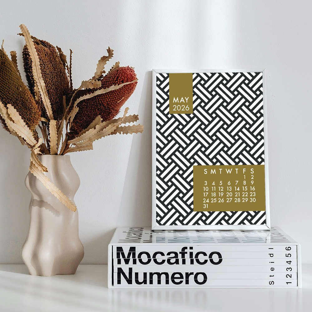 Mod Gold 2026 Calendar