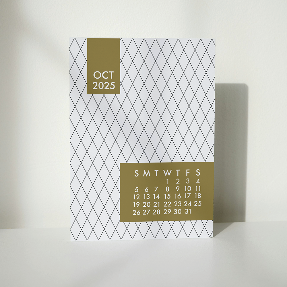 Mod Gold 2025 Calendar